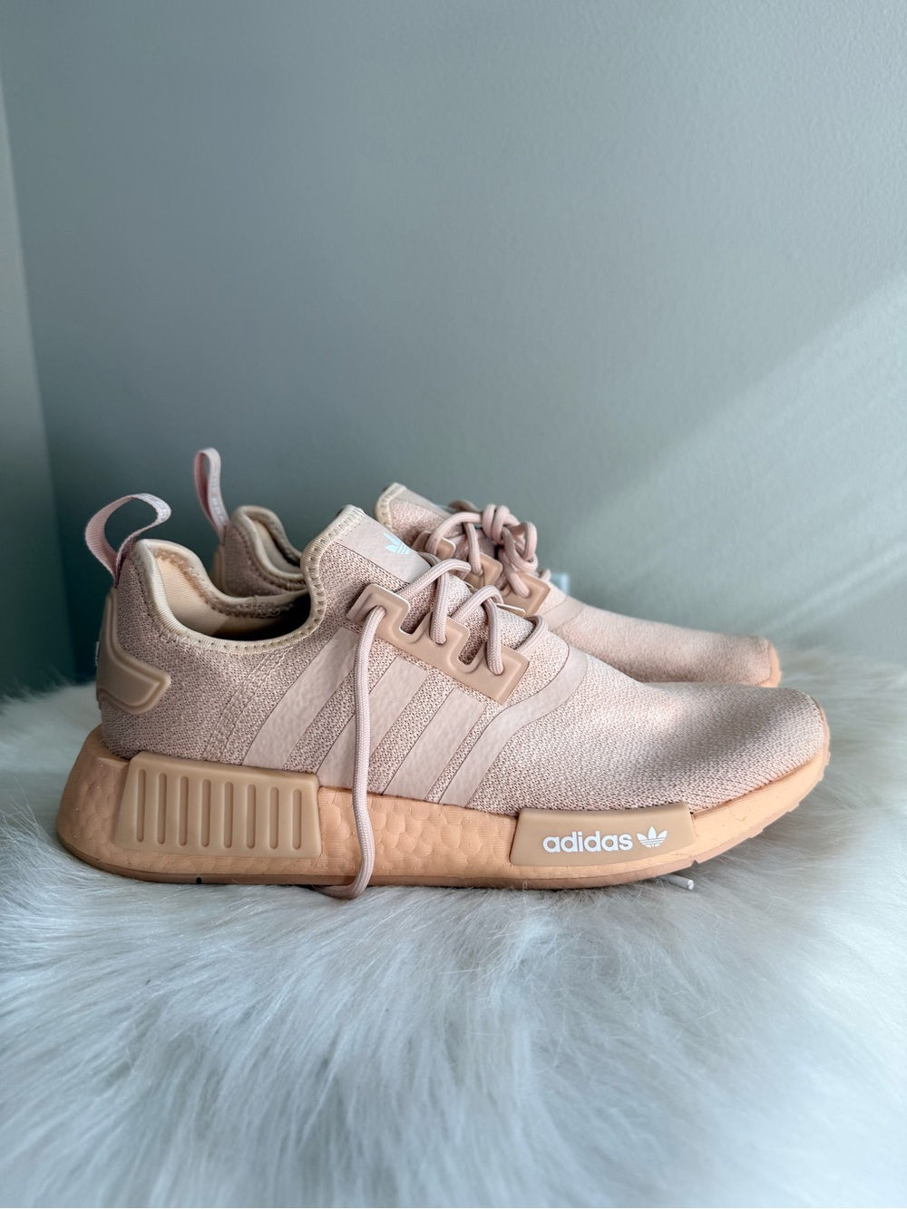 adidas Women’s 7.5 NMD Style Sneakers in Blush Peach